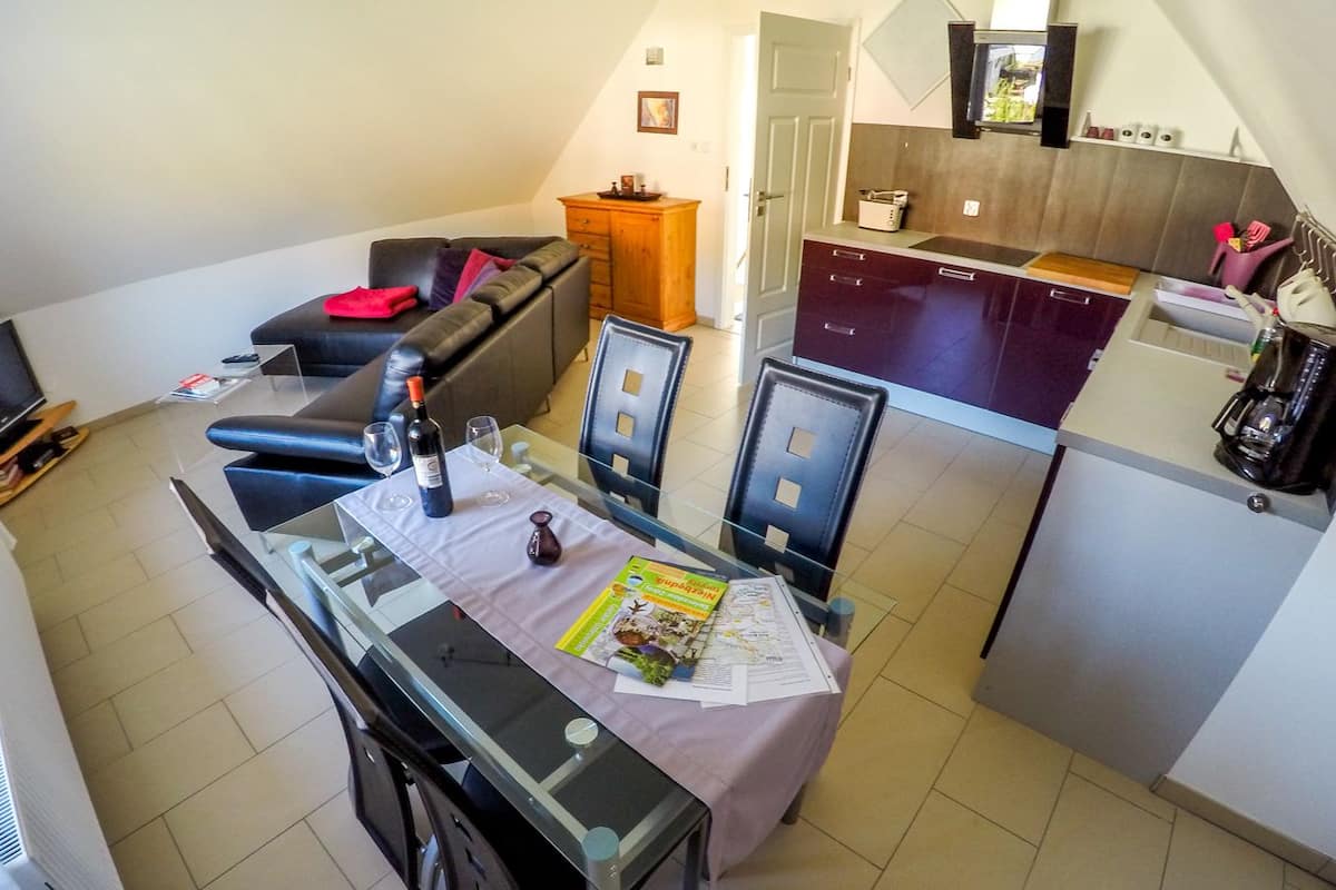 Apartment (2) | Private kitchenette | Fridge, stovetop, dishwasher, coffee/tea maker