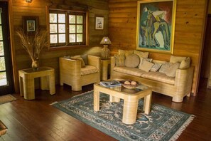 Apartment, 2 Queen Beds (Spectacular Farm Unique Peaceful Wood) | Living area