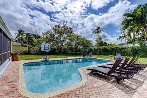 A heated pool