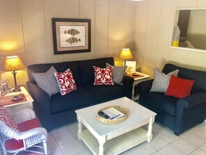 Smart-TV, DVD-spiller, bordtennis og stereoanlegg