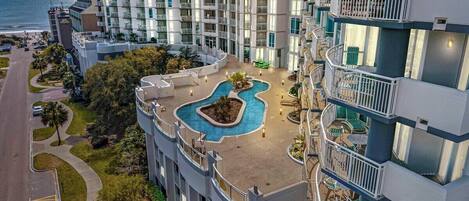 Indoor pool, outdoor pool