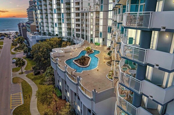 Indoor pool, outdoor pool