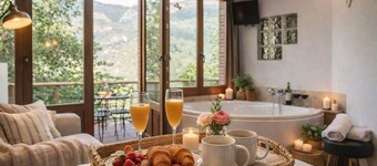 Magical Place, Ideal Couples: Jacuzzi, Mountains, Barbecue And Fireplace