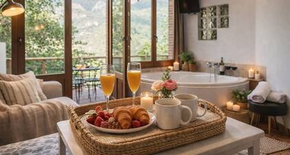 Magical Place, Ideal Couples: Jacuzzi, Mountains, Barbecue And Fireplace