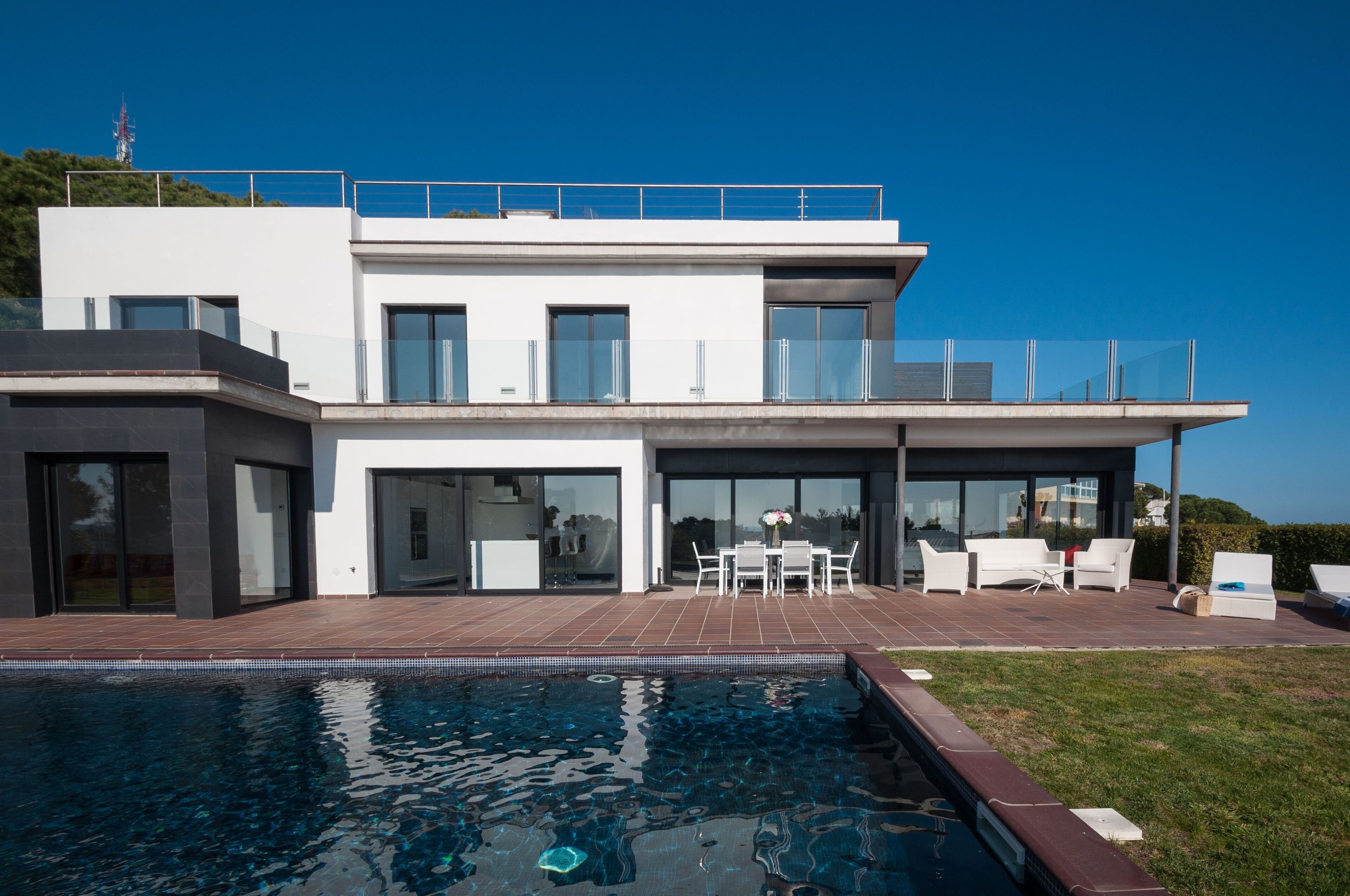 Vacation Villas - Roman Modern Villa in LLoret de Mar-Sea View AC / WIF