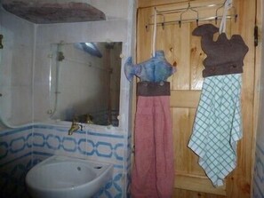 Shower, soap, toilet paper