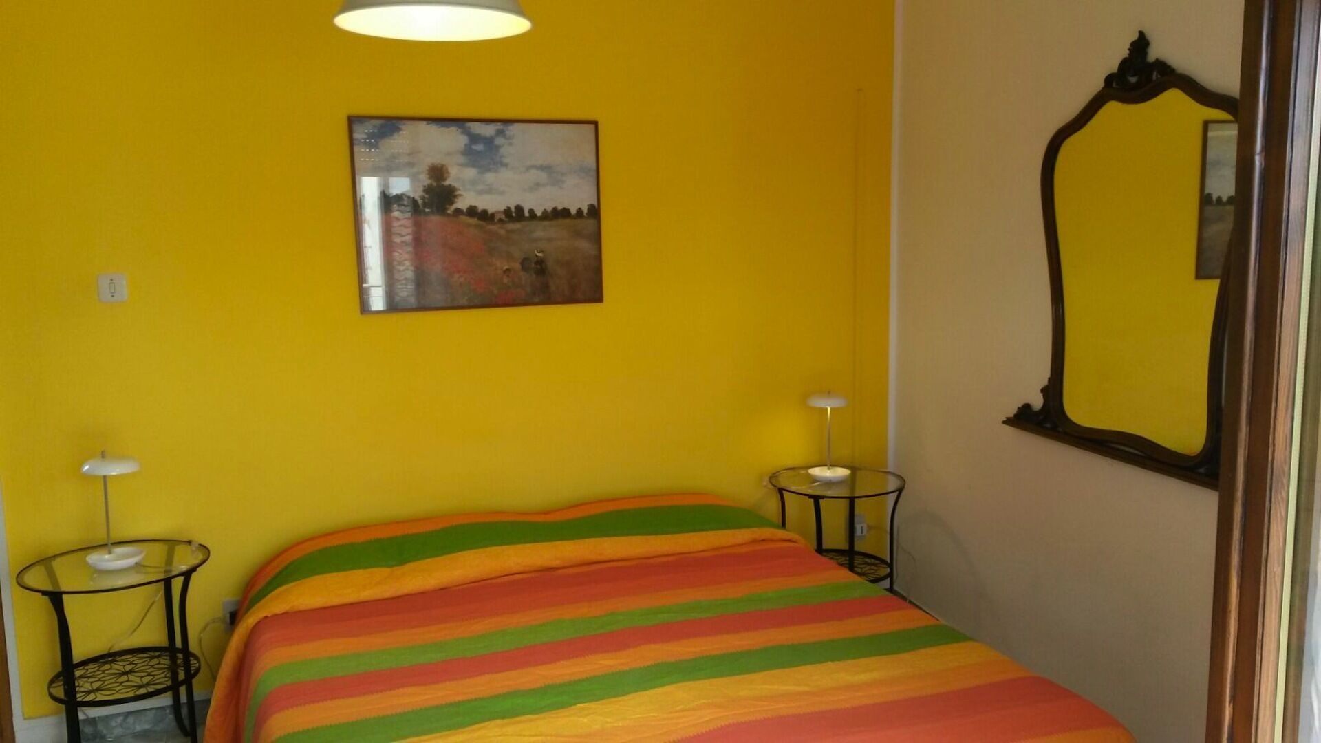 panoramic house in medieval village, in Majella National Park, mountain and sea