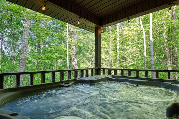 Idromassaggio all'aperto