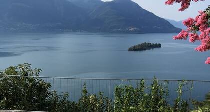 Luxury villa, panoramic view of Lake Maggiore, heated large pool, 2 PP
