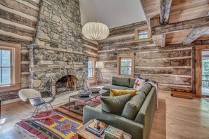 TV, fireplace, video games, DVD player