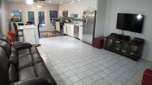 Smart TV, video games, DVD player, music library