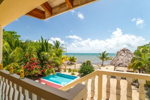Property grounds - Beachfront Villa with Private Pool, Palapa & Walkable Maya Beach Dining (Placencia)