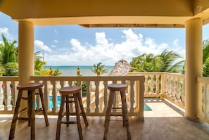 Property grounds - Beachfront Villa with Private Pool, Palapa & Walkable Maya Beach Dining (Placencia)