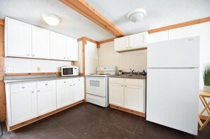 Fridge, microwave, oven, stovetop - Beautiful lakeside 2 Bedroom cabin on private lake (Cabin#4) (Brainerd)