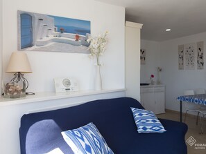 TV, DVD player, stereo