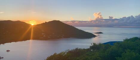 Blick von der Unterkunft