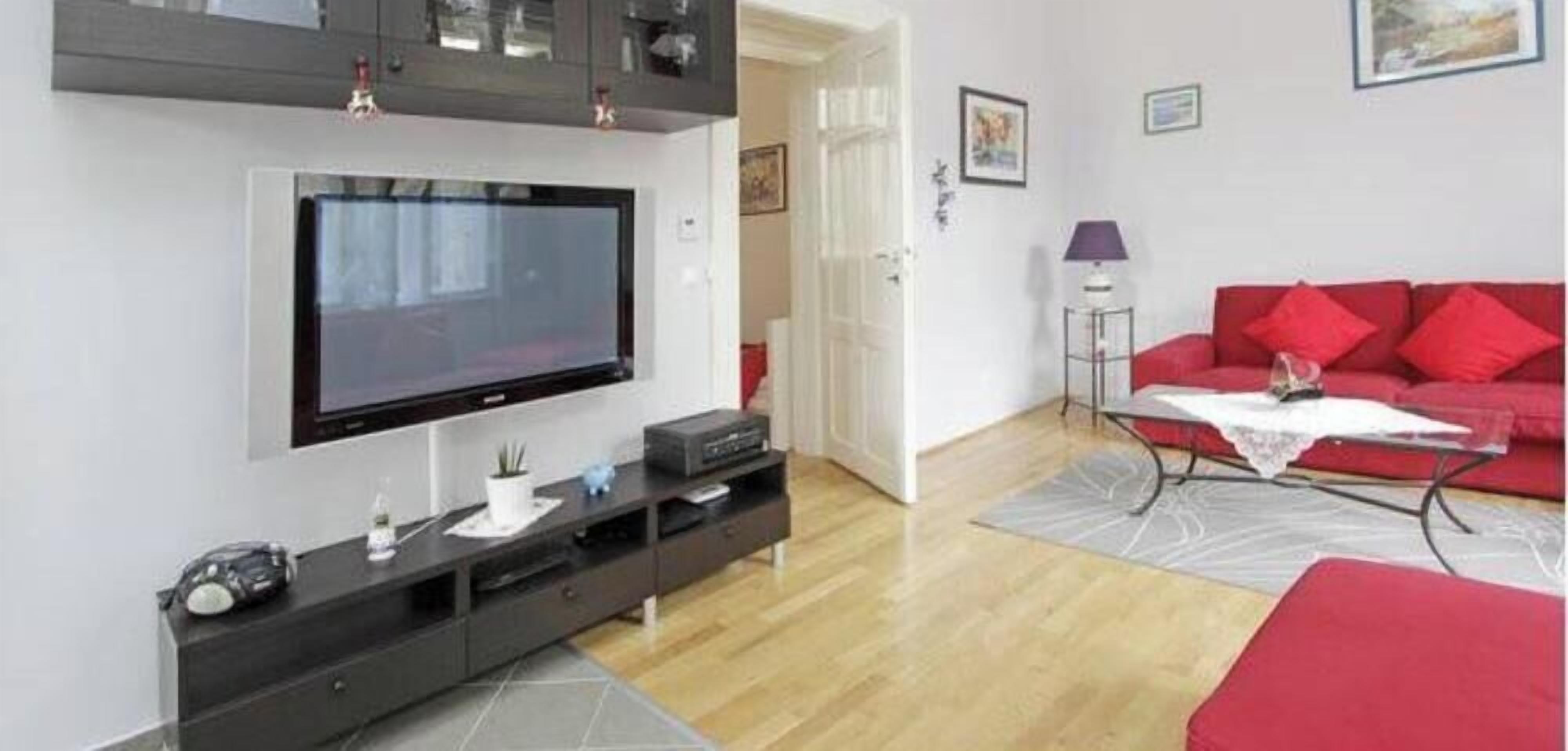 TV, DVD player, books