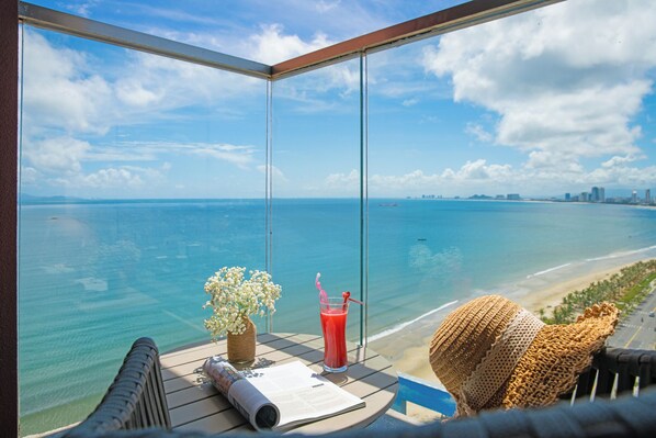 Chambre Double Deluxe, vue océan | Vue sur la plage/l’océan