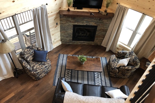 Smart TV, fireplace, video games