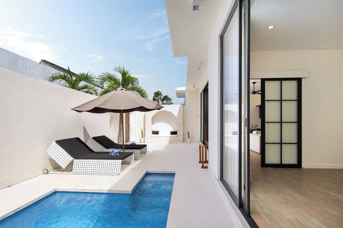 1 habitación, caja de seguridad en la habitación y cortinas blackout