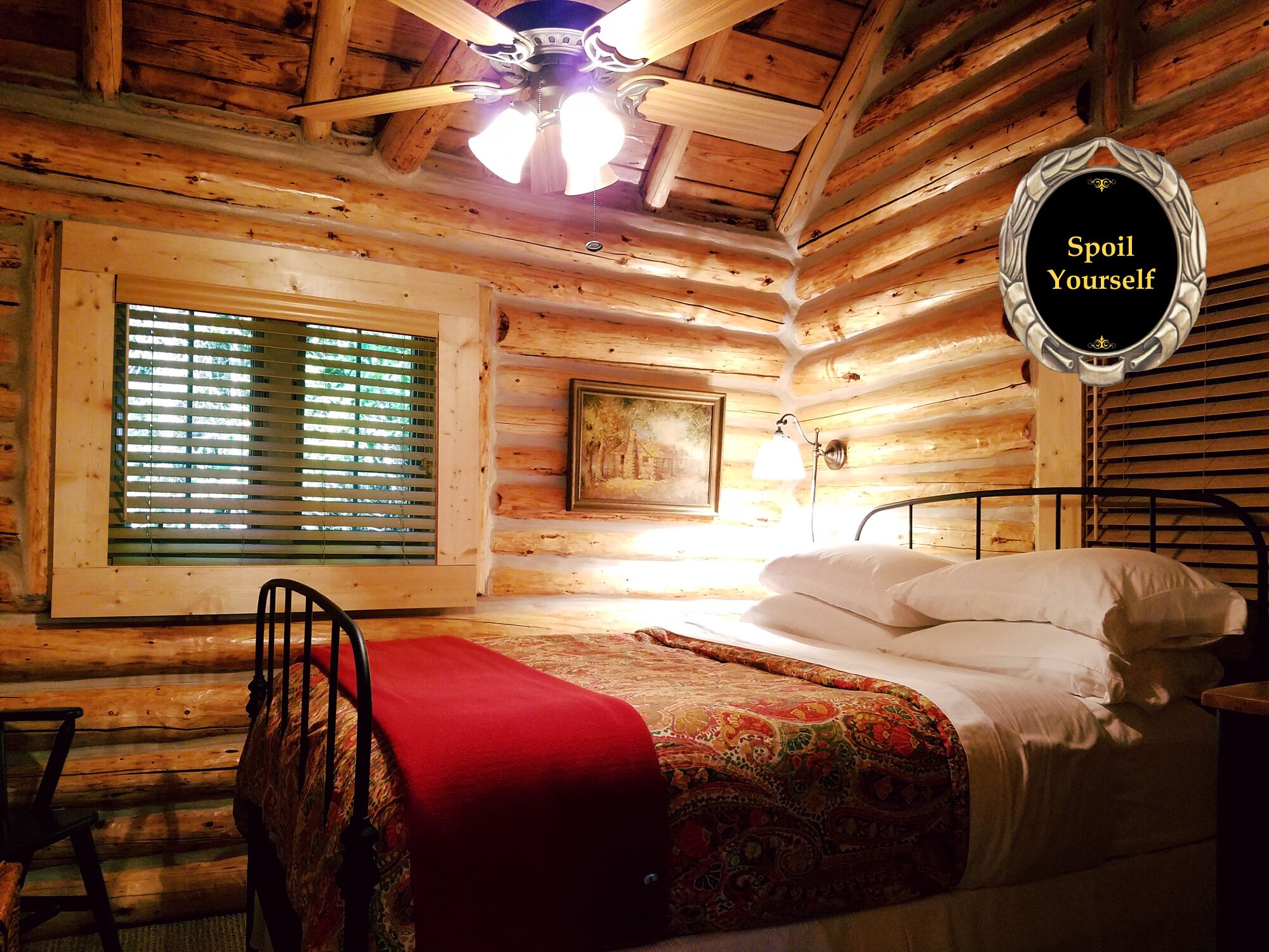 Luxury Riverfront Log Cabin - SIMPLY MAGICAL - Romantic Getaway