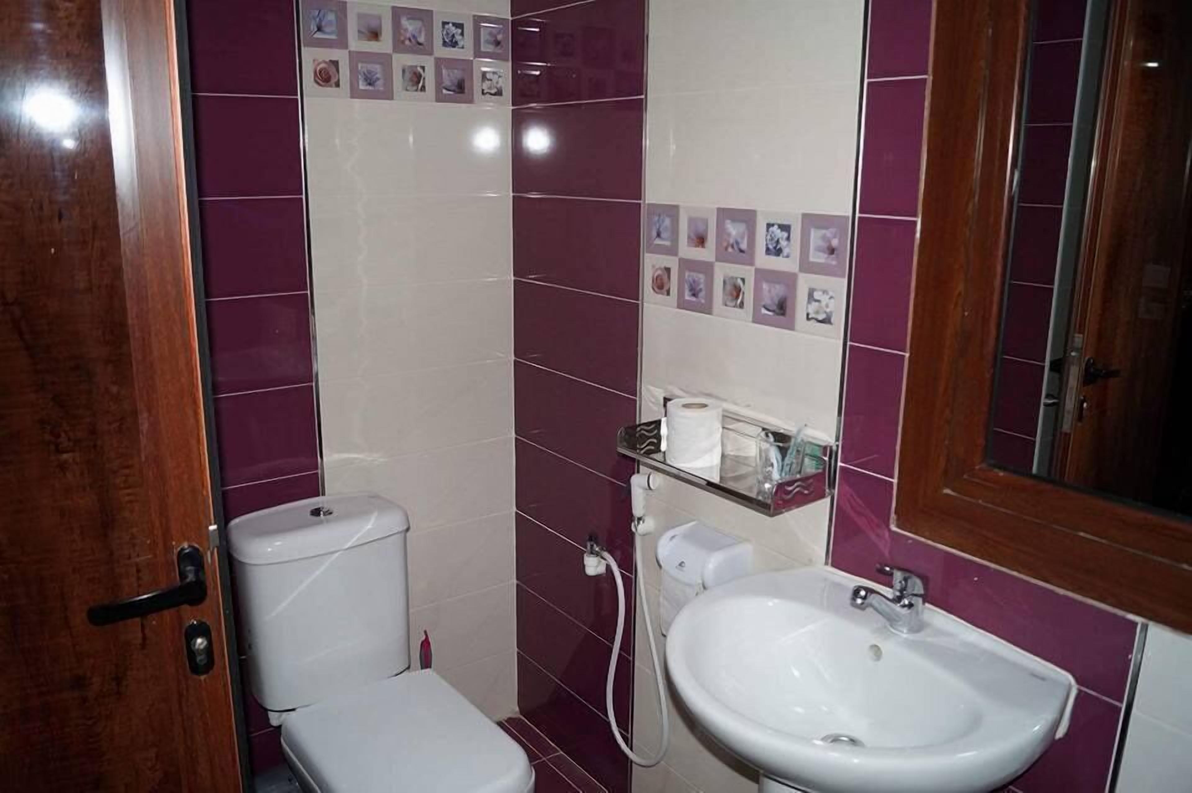 free toiletries, hair dryer, slippers, towels