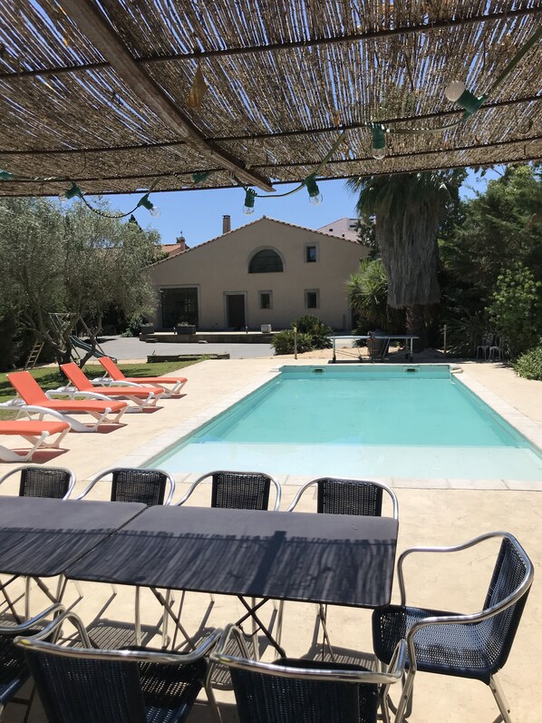 Pool - LARGE HOUSE IN A MAS WITH POOL GARDEN CALM NEAR THE SEA AND PERPIGNAN (Cabestany)