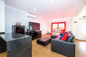 TV, video games, DVD player