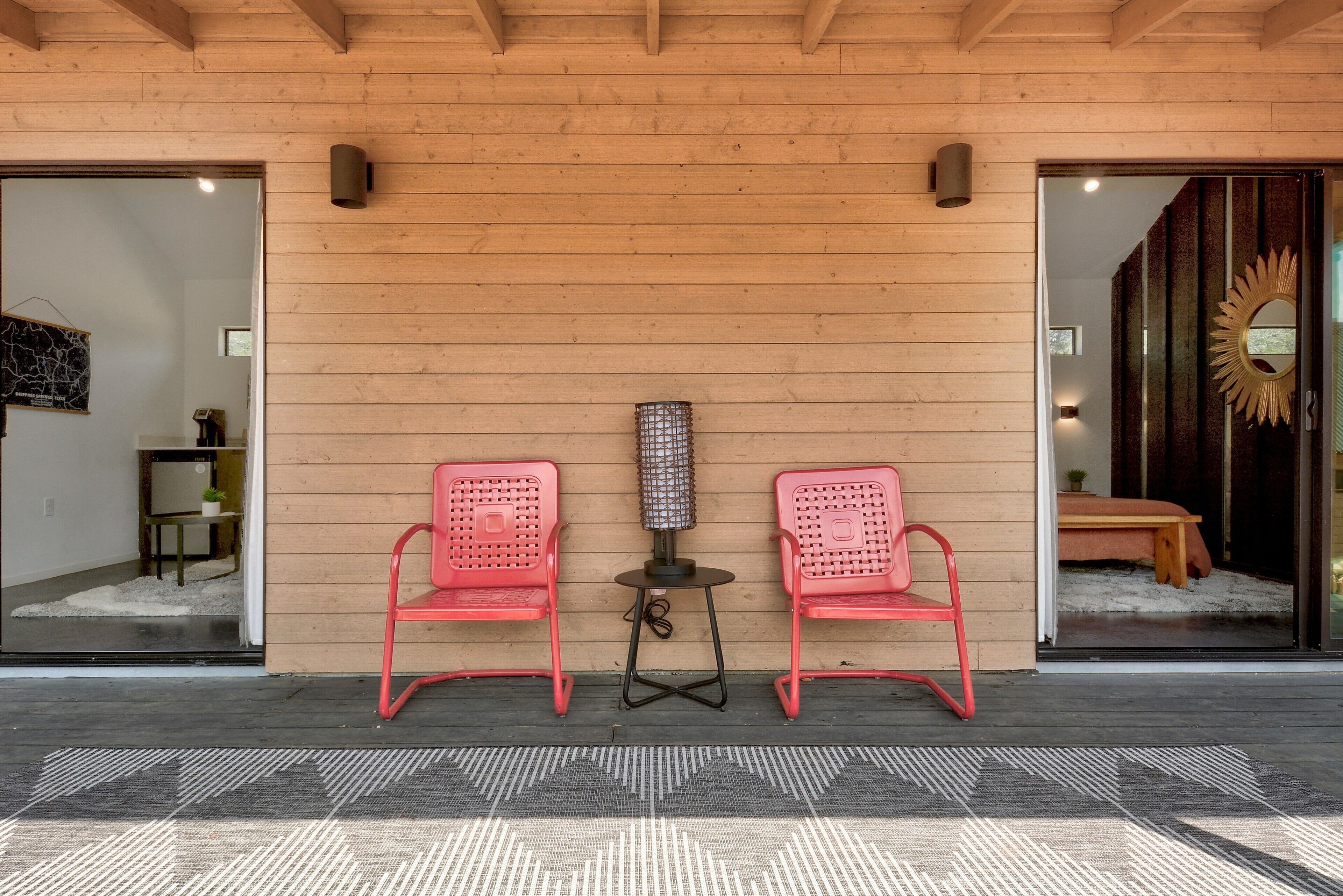 room, 1 queen bed with sofa bed (porch) | view from room