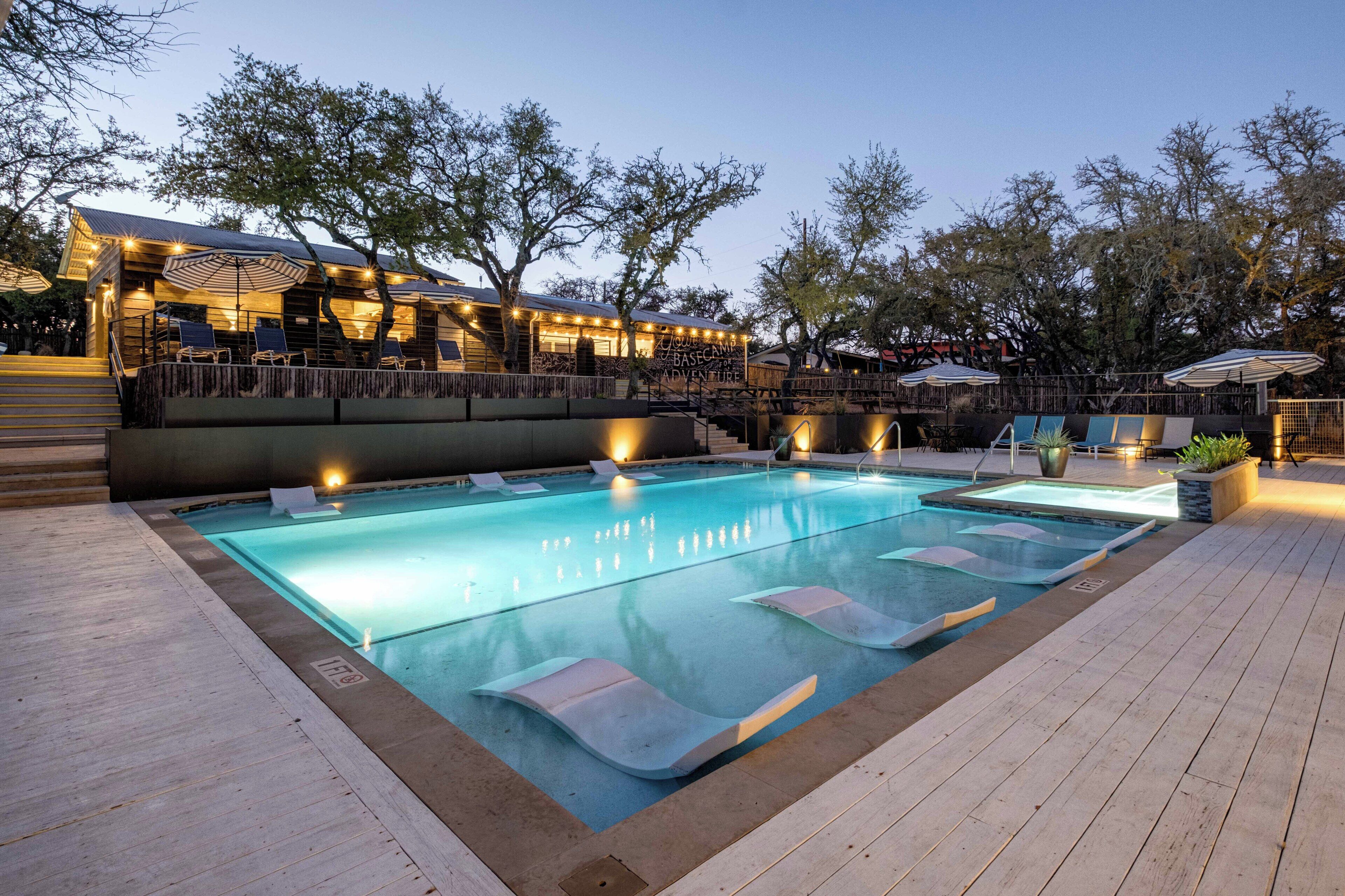 2 outdoor pools, open 10:00 am to 10:00 pm, pool cabanas (surcharge)