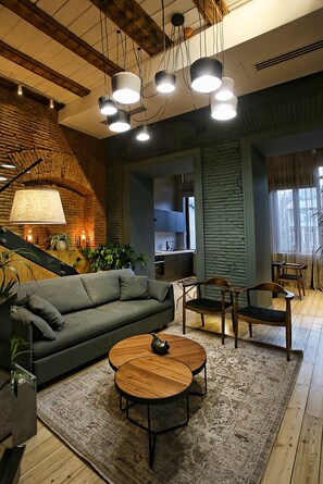 Exclusive Suite, 2 Bedrooms | Premium bedding, down comforters, memory foam beds, in-room safe - Paskunji Residence (Tbilisi)