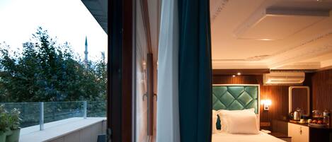 Doppia Deluxe, vista mare | 1 camera, biancheria da letto di alta qualità