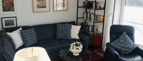 TV, books, stereo