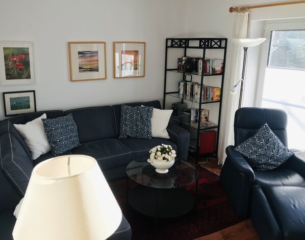 TV, books, stereo