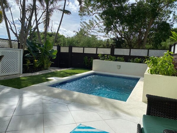Outdoor pool - 'Palm View', West Coast 3 bd/3.5br villa with Private Pool walk to beach/bars  (St James)