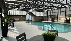 Indoor pool, a heated pool