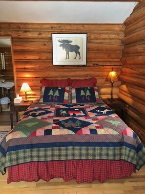 1 bedroom, iron/ironing board, WiFi, bed sheets - Private Cabin on Secluded Guest Ranch. Fishing! (Wilson)