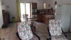 Microwave, oven, coffee/tea maker, toaster