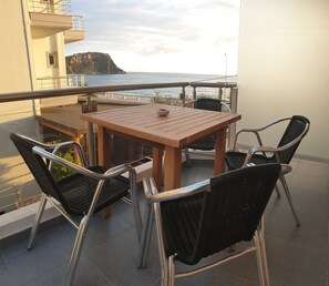 Panoramic Quadruple Room, Sea View | View from room - Golden Hotel (Himarë)