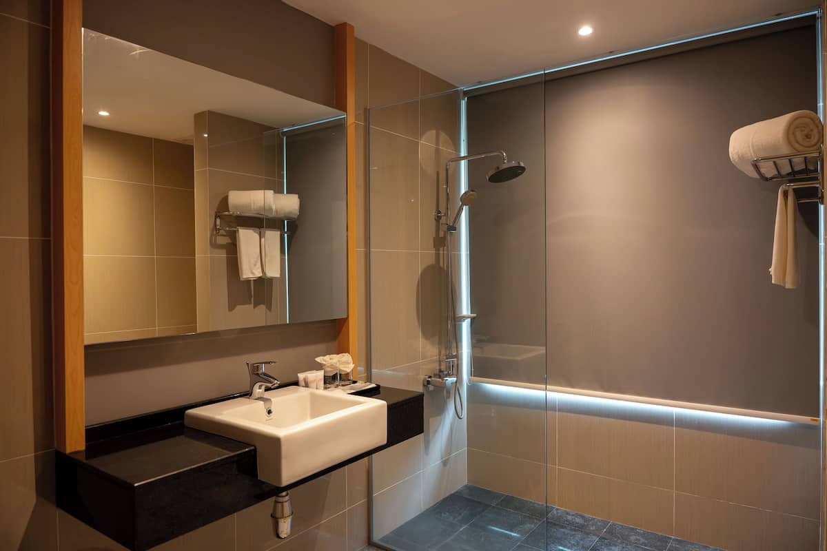 room, 2 single beds (super deluxe) | bathroom | shower, rainfall showerhead, free toiletries, hair dryer