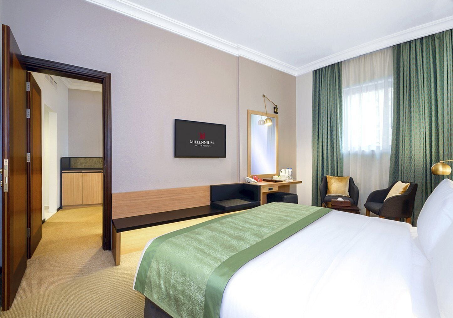 junior suite, 1 king bed | 1 bedroom, premium bedding, in-room safe, individually decorated
