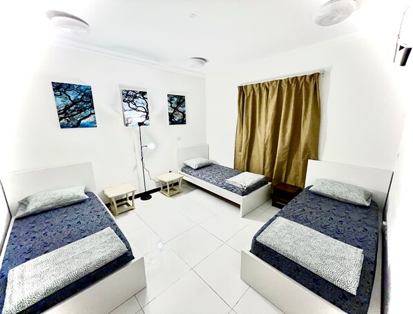 Standard Shared Dormitory, 3 Single Beds, Non Smoking, Shared Bathroom