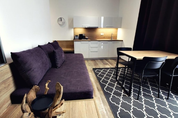 Basic Apartment, 2 Bedrooms, Terrace, Garden View (8) | Living area | Flat-screen TV