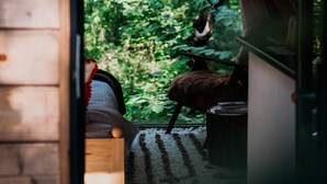 Casa de campo Deluxe, vista al jardín | Sala de estar