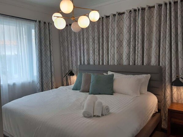 4 bedrooms, iron/ironing board, travel crib, WiFi