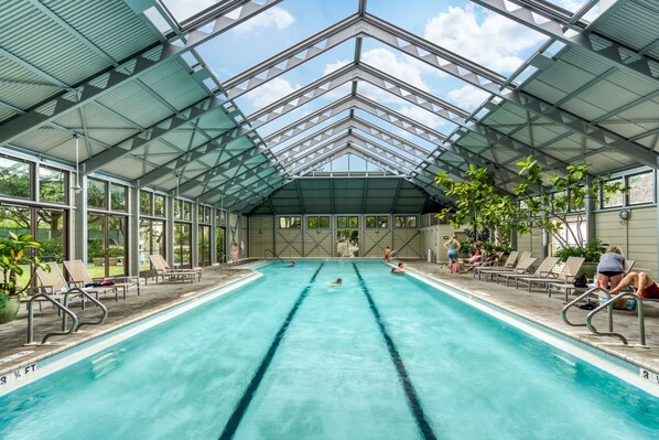 Indoor pool, a heated pool