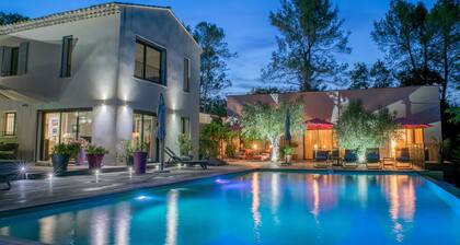 Fully equipped luxury studio with heated infinity pool 12 x 6 m