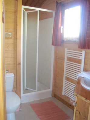 Douche, sèche-cheveux, savon