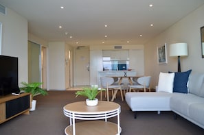 Executive appartement, 2 queensize bedden, niet-roken | Woonruimte