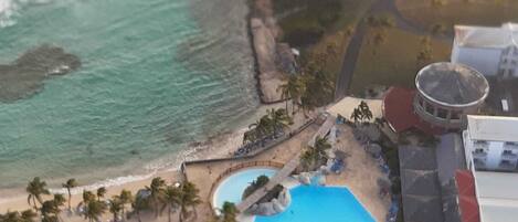 Beach nearby, white sand